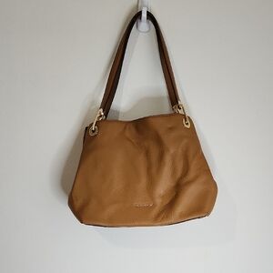 Michael Kors Brown Leather Shoulder Bag